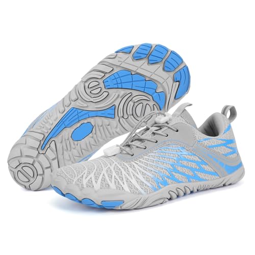 Image of Hike Barefoot Shoes, Pro Barefoot Shoes Women Men Footwear, Athletic Hiking Minimalist Water Shoe Breathable Quick Dry Zero Drop Trail Running Shoe with Non-Slip Sole & Wide Toe Box