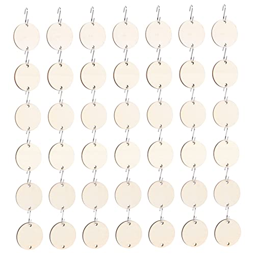 BELLIFFY 1set Wooden Cutouts Wood Chip Slices for Hanging Decor for Home Adornment and Festive Celebrations