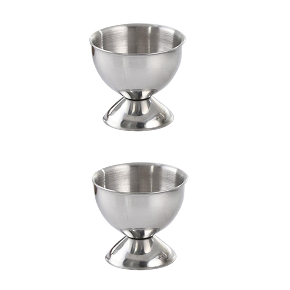CONGARTENO 2pcs Stainless Steel Egg Holder Four-piece Egg Tray Strong and Egg Holder Egg Egg Tray Egg Cup Holder Egg Display Stand Egg Poacher Cooker Egg Serving Cup Dippy Egg Holder