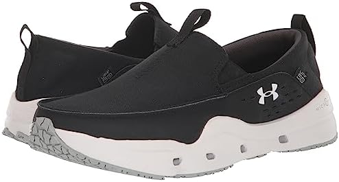 Under Armour Men's Micro G Kilchis Slip Recover Boat Shoe, (001) Black/Black/White, 9 | Image 6