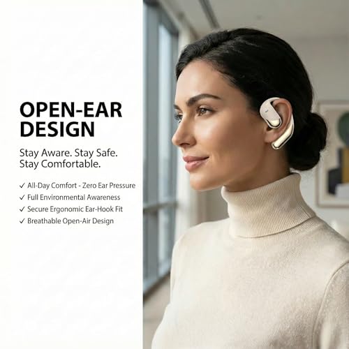 Image of AI Translation Earbuds Real Time - 194 Languages Translator Earbuds, No Subscription, 60H Battery Open Ear Bluetooth 5.4 Headphones, Audifonos Traductores Ingles Espanol for Travel Business Learning