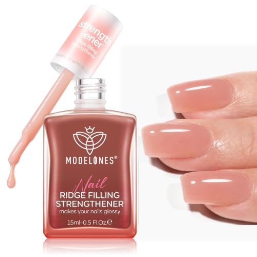modelones Nail Strengthener and Growth Nail Hardener Nude Fall Nail Polish