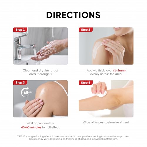 Image of Treatonic 5% Lidocaine Numbing Cream: Lidocaine Cream for Pain Relief, Itching, Burning, Soreness, Hemorrhoid - Maximum Strength Topical Numb - Fast Acting & Long Lasting Numbing - 4.2 oz