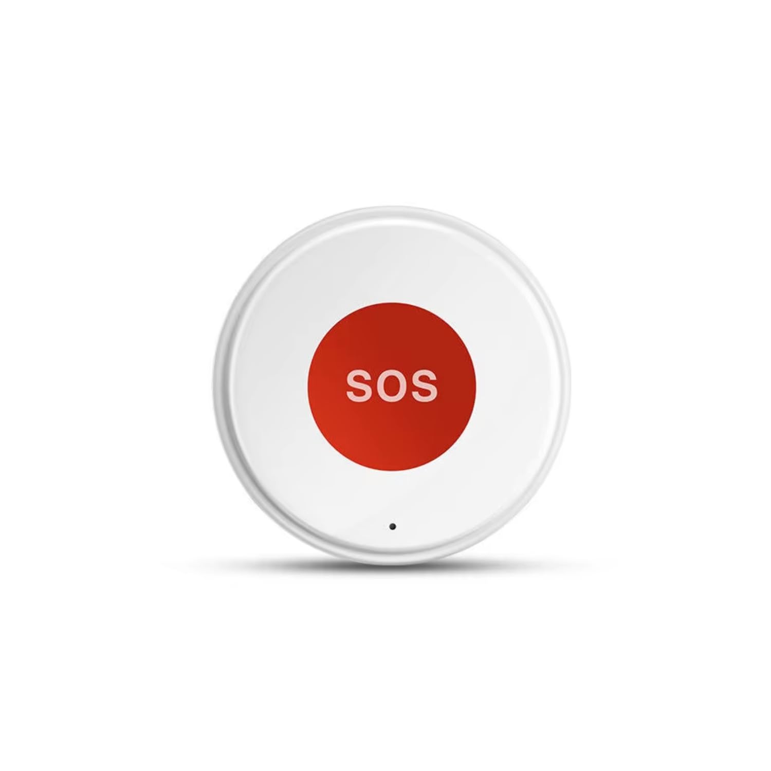 Pemsmart Smart SOS Panic Button, WiFi, White, Battery Powered, Compatible with Tuya Smart/Smart Life App, 3.7V 400mAh Rechargeable, Elderly Emergency Alarm System