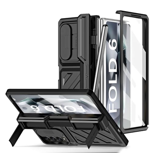 Coque Samsung Z Fold 6 avec protège-écran et porte-stylo intégré antichoc