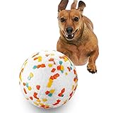 JEROCK Dog Balls, Indestructible Dog Toy Ball for Aggressive Chewers, Durable High Elasticity Intera