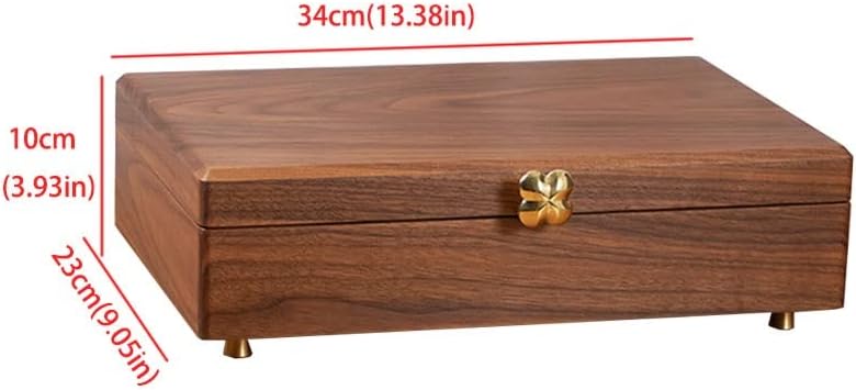 Jewelry Box Jewelry Box Simple Retro Storage Box Ring Earring Necklace Bracelet Watch Storage Box Wooden Jewelry Box 13.38 Inch Jewelry Boxes and (B with Lock) (B with Lock) (B with Lock)