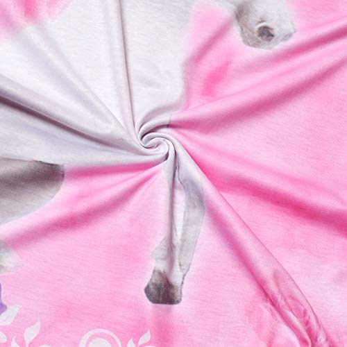 Nightgown For Little Girls Unicorn Nightdress Pink Floral Sleepwear Pajamas #TOP5