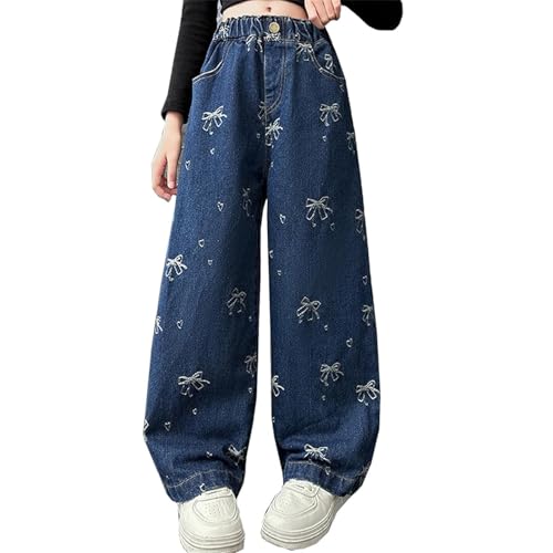 Infant Little Kids Girls Baggy Ripped Jeans Sparkle Drawstring Waistband Grunge Aesthetics Red Girls Jeans Size 9
