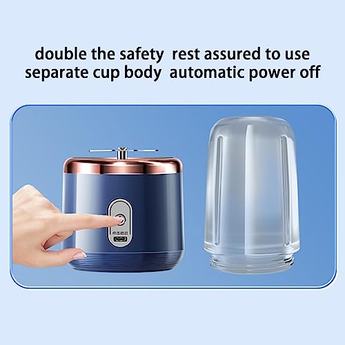 Liquidificador pessoal | Mini liquidificador portátil 400 ml para shakes – Copo suviagem com 6 lâmin