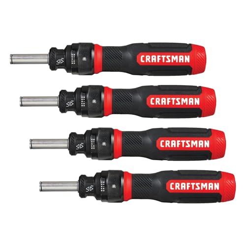 Image of CRAFTSMAN Ratcheting Screwdriver,SpeedDrive,2 inch Double Ended Bits Included,Handle Holds Up To 6 Bits (CMHT68129),(Pack of 4)