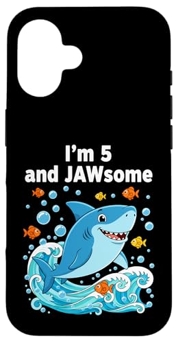 I'm 5 and Jawsome Shark 5΂̒a qp X}zP[X iPhone 16 p