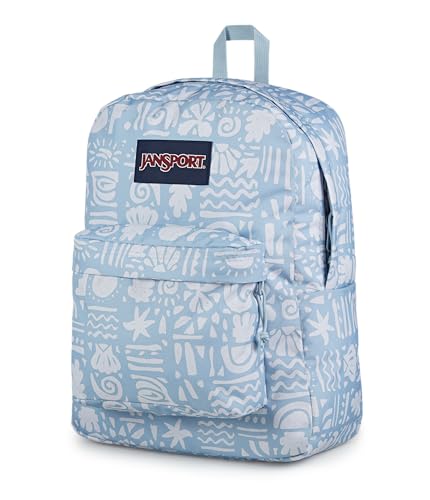 Image of JanSport SuperBreak Plus Backpack with Padded 15-inch Laptop Sleeve and Integrated Bottle Pocket - Spacious and Durable Daypack for Work and Travel - Coastal Curiosities