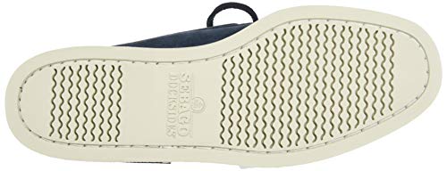 Image of Sebago Men's Docksides Portland Suede Boat Shoes, Blue Blue Navy 908, 8