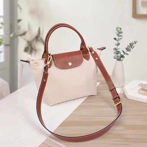 Image of SENTEN Purse Straps Replacement, Leather Crossbody Shoulder Strap Kit Adjustable for S /M Longchamp