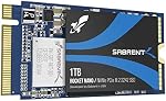 Disque SSD SABRENT 2242 M.2 NVMe 1To, SSD 2500Mo/s lecture, 42mm PCIe 3.0 X4, disque dur interne à état solide, haute performance compatible avec tous les PC, NUC et ordinateurs portables (SB-1342-1TB)
