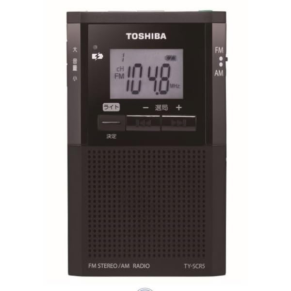 新品未開封　東芝　TOSHIBA ポケットラジオ TY-SCR5(K) TOSHIBA 東芝 ポケットラジオ TY-SCR5(K) FM/AM スピーカー内蔵