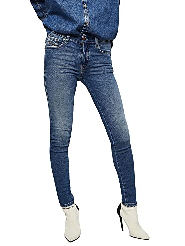 Diesel Slandy Low 00SXJN 083AN Damen Jeans Super-Skinny mit Taille, blau,...