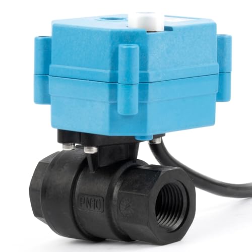 Válvula de bola de motor U.S. Solid 1/2" PPE AC 110-230V con enchufe UE 5
