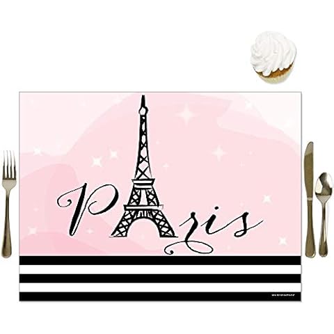 Big Dot of Happiness Paris Placemats Set Cover