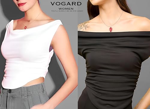 Image of VOGARD Women Stretchable Sleeveless Regular Fit Crop Top | Women Top (526-576)