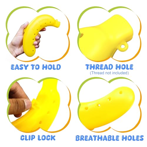 Image of VGRASSP Pack of 2 Banana Storage Case For Kids - Banana Box For School And Outdoor - Color As Per Stock