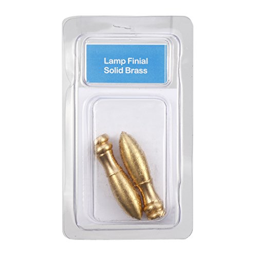 Uxcell 2Pcs M6 Thread Solid Brass Knob Lamp Shade Finial Decoration Accessories 2 Inch High #TOP3