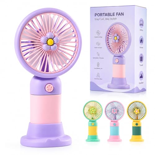Image of VATSAL ENTEPRISE Portable Rechargeable Mini Handheld Fan Personal Cooling Fan with 3 Speed Modes Silent Operation Pocket Fan for Travel Office Makeup Kitchen & Outdoor Use [1 2 3 4 5]