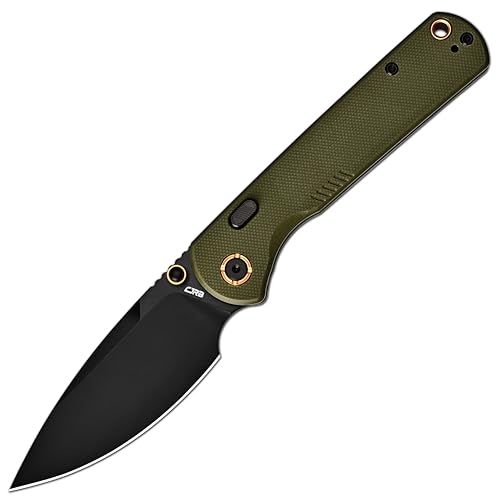 Image of CJRB Latitude Pocket Knife, 3.47'' AR-RPM9 Steel Blade, G10 Handle, Top Liner Lock EDC Knife for Camping Survival Hiking, Green (J1975)