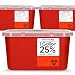 Oakridge One Gallon Sharps Containers with Pop up Lid (3 Pack)