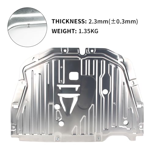 Image of Engine Splash Shield Guard Compatible with Honda Civic 2016 2017 2018 2019 2020 2021 Splash Shield Under Engine Cover 74110-TBA-A00 90674-TY2-A01