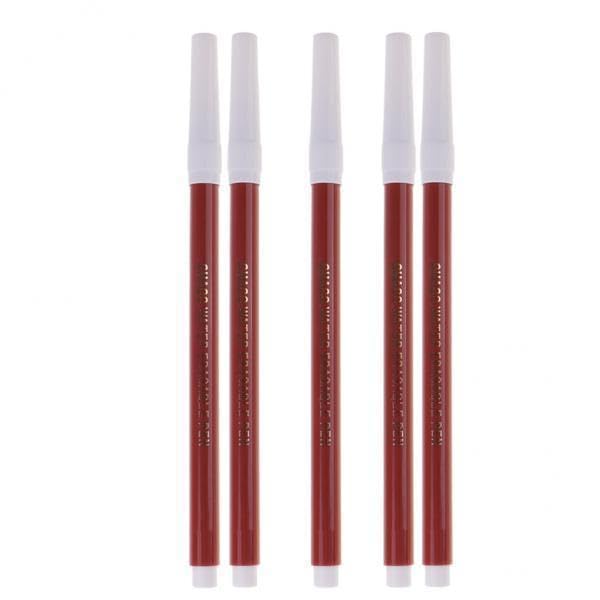 ATORSE Craft Kits 2x5pcs 2mm Water Erasable Soluble Pen Vanishing Fabric Marker Coffee-Crafts- Fabric Painting & Decorating- Fabric Paints & Markers-image-10