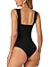 KIFOVEN Women's Sexy Sleeveless Square Neck Backless Tank Top Bodysuit Leotard Black X-Small