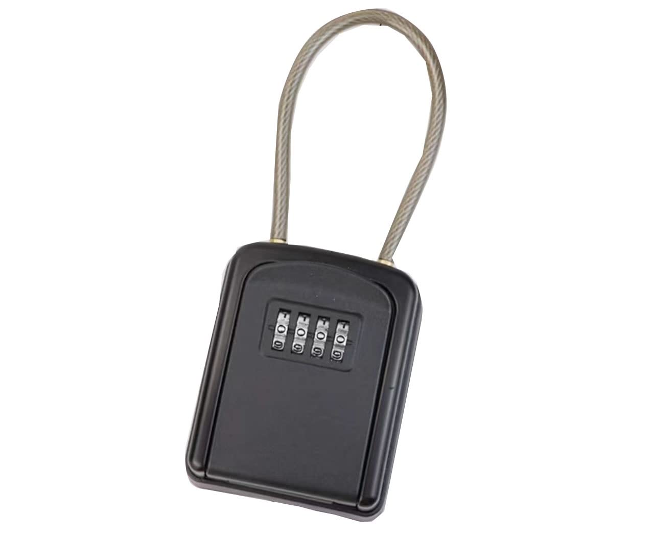 Lucchetto, serrature a combinazione, lucchetto con codice bagagli, lucchetto a codice, lucchetto a combinazione Cassetta di sicurezza con chiave a combinazione a 4 cifre Cassetta di sicurezza con chia