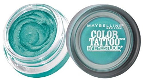Maybelline EyeStudio Color Tattoo 24Hr Eyeshadow, Edgy Emerald [50], 0.14 oz (Pack of 3)