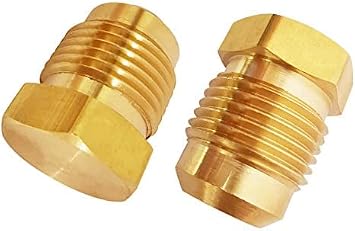 Brass Flare Plug 3/8 Tube OD SAE 45 Degree Tube Fitting 10PCS