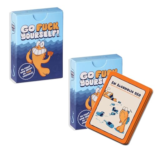 Labyrinxel Card Games Set of Two Funny Adult Card Games Go F Yourself Style Interactive Deck Ideal for Playing Cards at Home Friends Gatherings and Party Entertainment