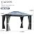 GARTOO 10x12FT Polycarbonate Hardtop Gazebo - Heavy-Duty Gazebo with Breathable Netting & Privacy Curtain, Steel Frame Gazebo for Patio, Porch, Garden, Lawn, Deck, Backyard