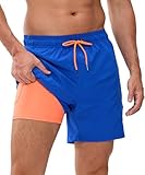 Kfnire Costume de Bagno Uomo Tessuto ad Asciugatura Rapida 2 in...