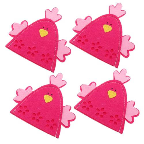 DIYEAH 4 Pezzi di Ornamenti Uova Copriuovo in Tessuto Copriuovo Contenitore per Uova Pulcino Involucro per Uova Decorazioni per Feste Sacchetti Riutilizzabili Sacchetti per