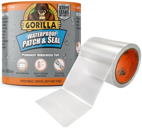 Gorilla Waterproof Patch & Seal Tape Clear 2.4m