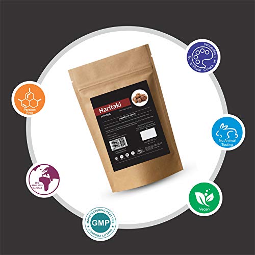 Herb Essential Pure Haritaki Powder | 100% Natural,Internal Cleanser and Detoxifier | Constipation Relief, Immunity Booster -100g - Image 4
