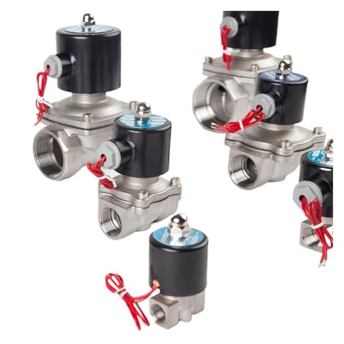 Vanne électrique 12V coupure automatique eau air filetée 1 pouce - 4