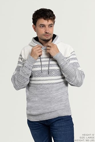 X RAY Mens Fashion Hoodies Pullover Sweater, Casual Knit Color Block Slim Fit Hoodies for Men3
