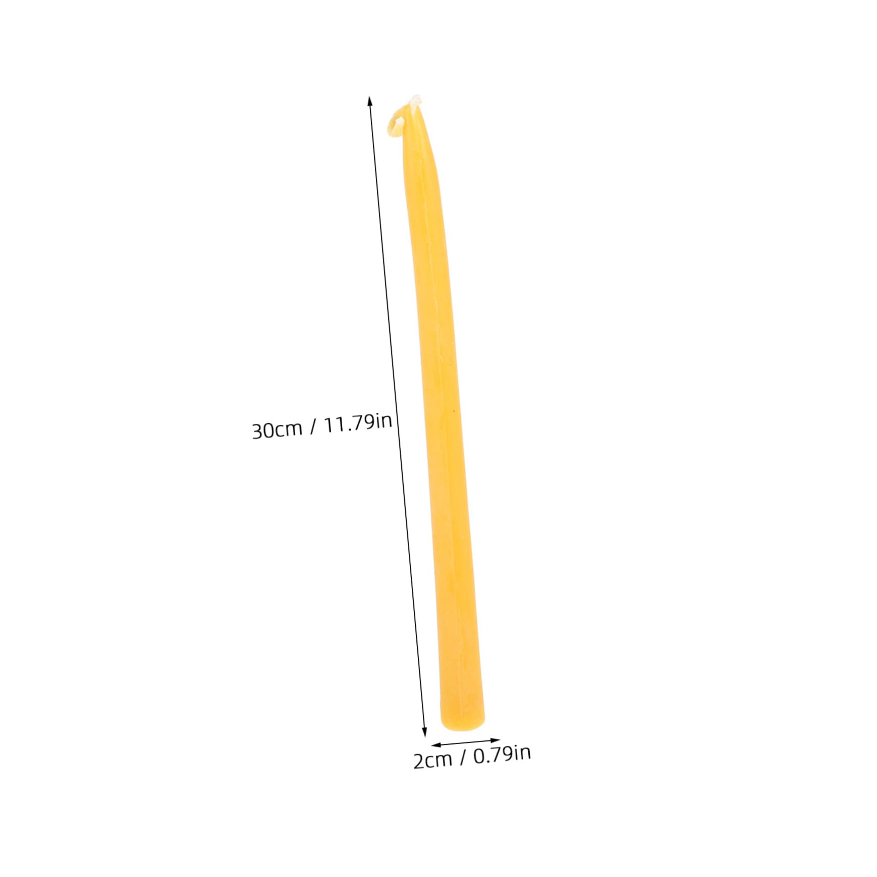 Cabilock Elegant Beeswax Taper Candle Burning Dripless Unscented Candle for Hotels Special Events Home Decor Stylish European Design for Extended Enjoyment