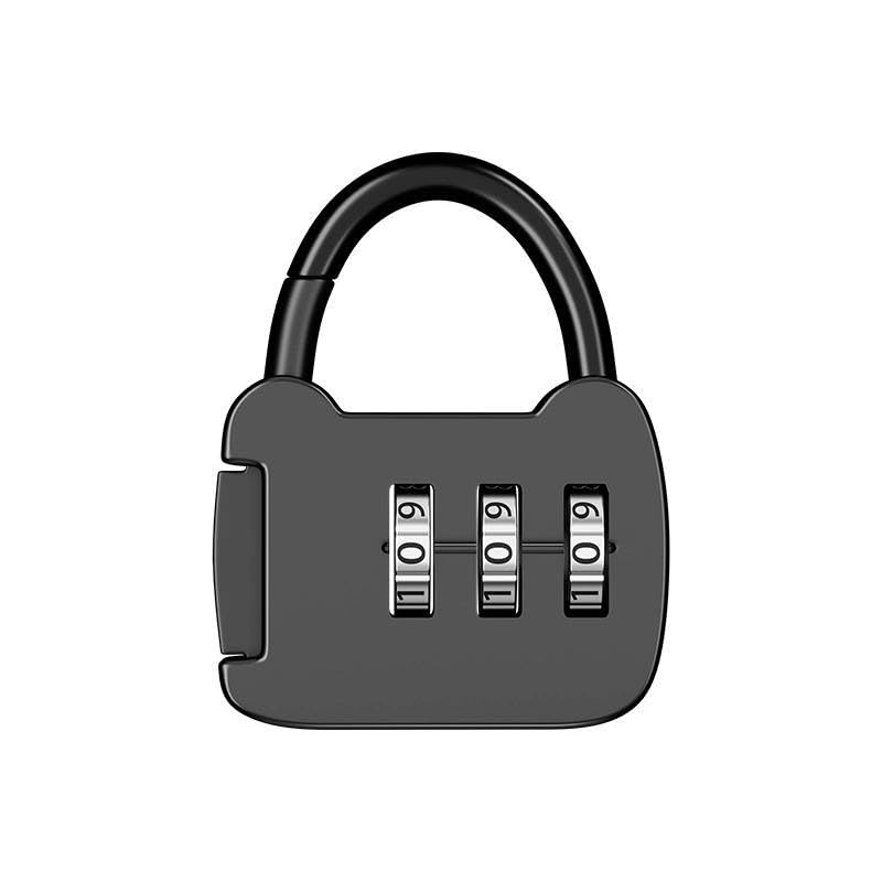 Image of QUIRA 3-Digit Combination Padlock, Security Lock, Resettable Code for Gym Lockers and Luggage