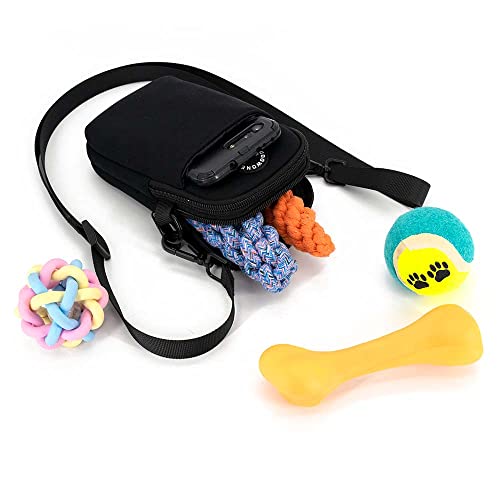 COOWONE Gassi Tasche Hund, Leckerli-Tasche für Hund Gassi gehen, Hund Tasche mit Poop Bag Dispenser, Crossbody Bag für Handy, Hunde-Leckerlis, Spielzeug, perfekt für Spaziergänge, Training, Laufen