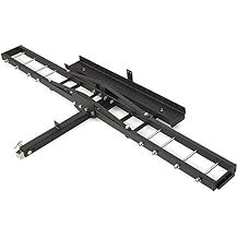 Jeremywell 500 رطل دراجة نارية للخدمة الشاقة دراجة بخارية سكوتر حامل Hitch Rack Hauler مقطورة مع تحميل المنحدر وجهاز قفل مضاد للإمالة T-NS-MRC001