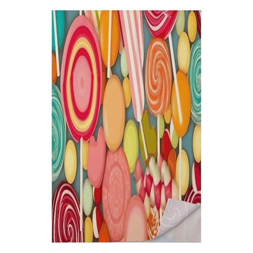 AQRJLPM Lollipops Pattern Quick Dry Towel Cold Fabric Workout Sweat Towels Highly Absorbing Odor-Free Travel Towel for Hot Yoga Tennis Running Exercise Working Out Camping