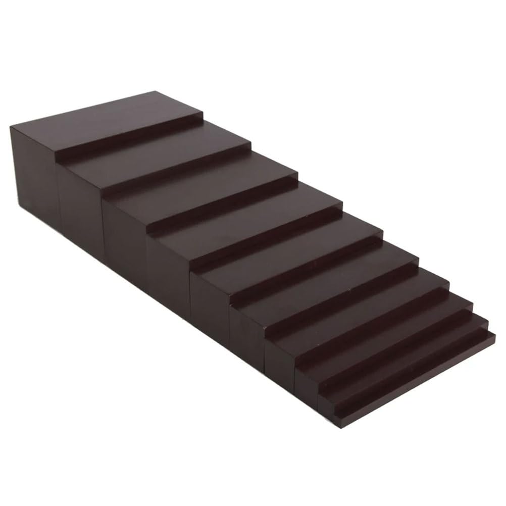 ttnmrc Montessori Brown Stair, Wooden Sensorial Blocks